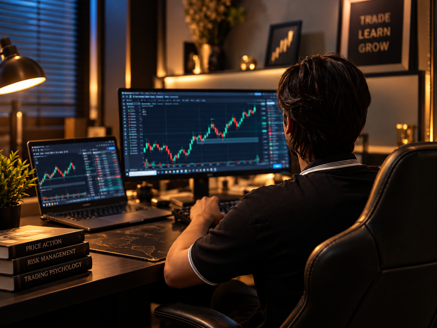 Tradeoholic live market trading environment